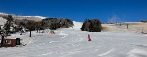 白銀の世界が広がる車山スカイパークスキー場